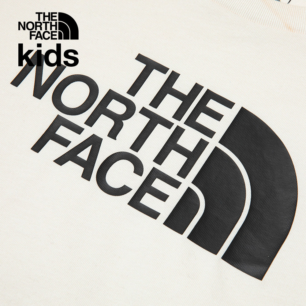 The North Face北面兒童米白色純棉舒適透氣短袖T恤｜8DCPQLI
