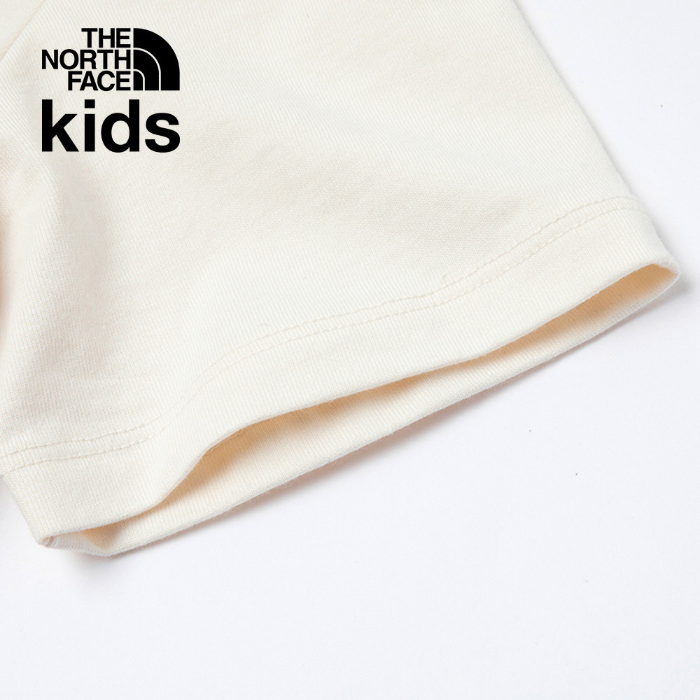 The North Face北面兒童米白色純棉舒適透氣短袖T恤｜8DCPQLI