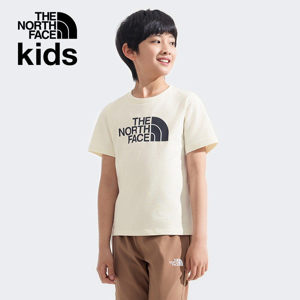 The North Face北面兒童米白色純棉舒適透氣短袖T恤｜8DCPQLI