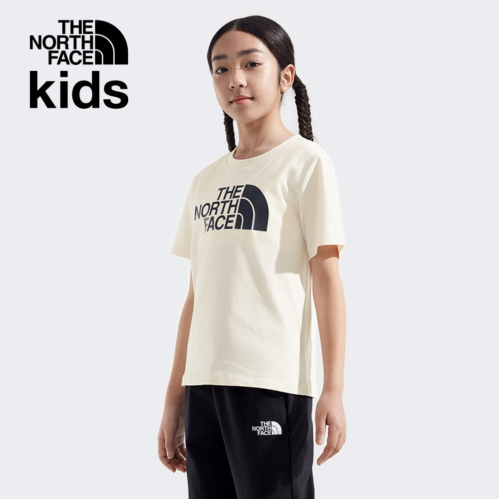 The North Face北面兒童米白色純棉舒適透氣短袖T恤｜8DCPQLI