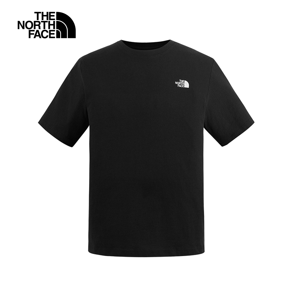 【10/24 12點週末限定】The North Face北面男女款黑色純棉舒適透氣短袖T恤｜8DEUJK3