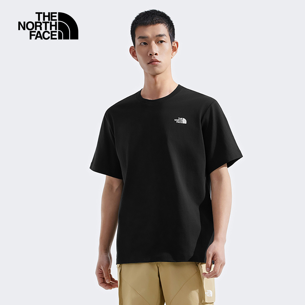 【10/24 12點週末限定】The North Face北面男女款黑色純棉舒適透氣短袖T恤｜8DEUJK3