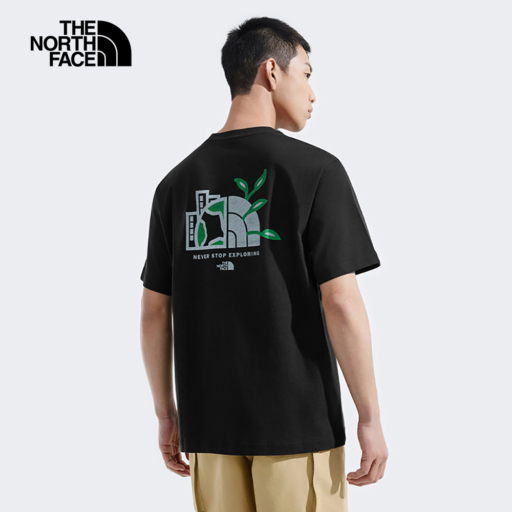 【10/24 12點週末限定】The North Face北面男女款黑色純棉舒適透氣短袖T恤｜8DEUJK3