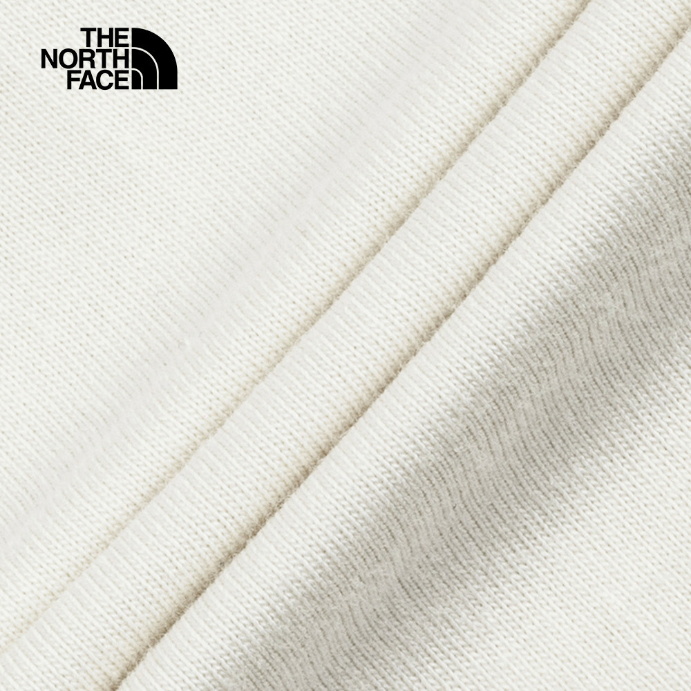 【10/27 00點限時搶購】The North Face北面男女款米白色純棉舒適透氣短袖T恤｜8DEUQLI