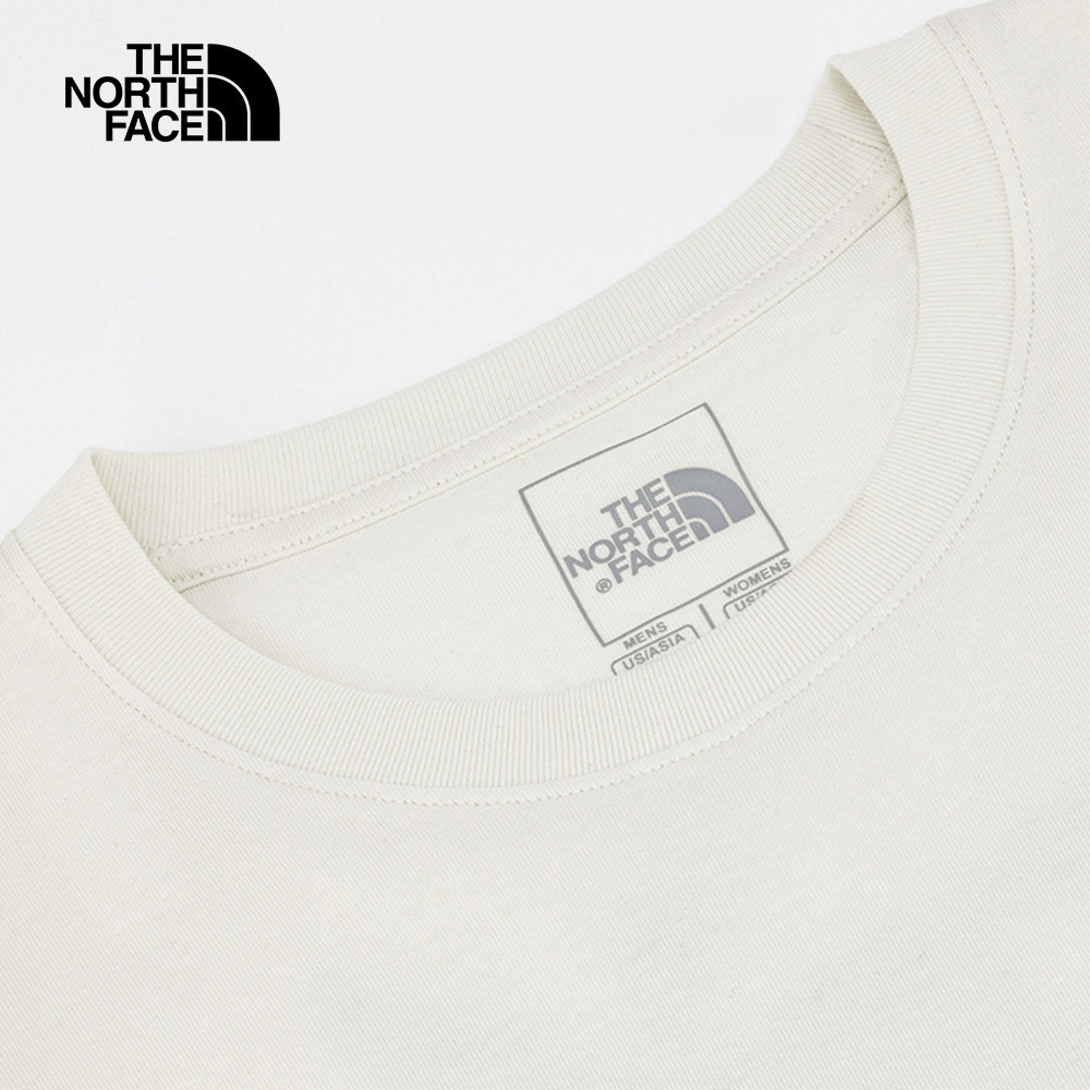 【10/27 00點限時搶購】The North Face北面男女款米白色純棉舒適透氣短袖T恤｜8DEUQLI