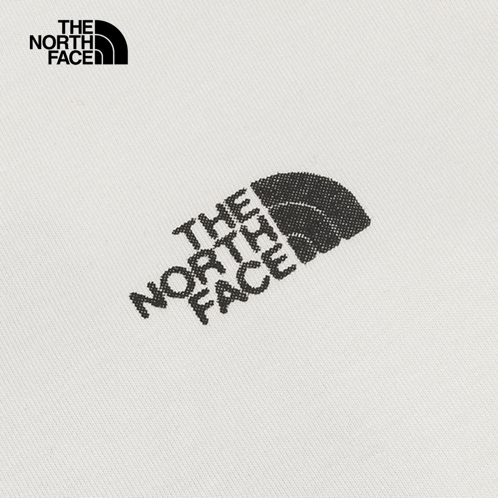 【10/27 00點限時搶購】The North Face北面男女款米白色純棉舒適透氣短袖T恤｜8DEUQLI
