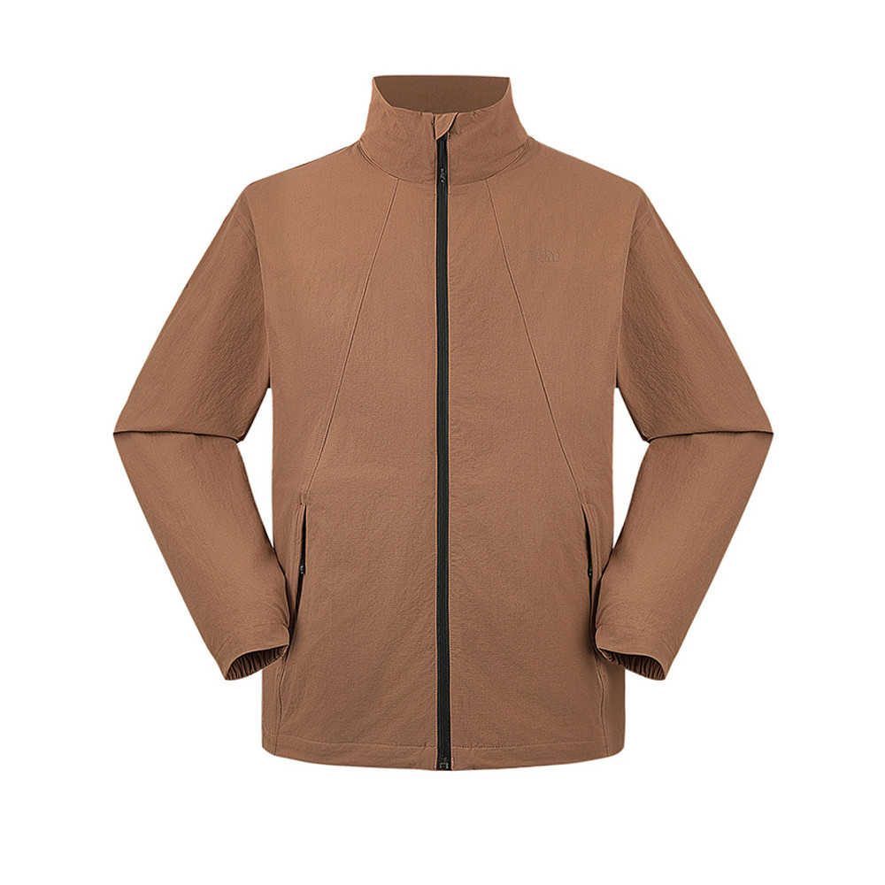 【10/25 00點週末限定】The North Face北面男款棕色DWR防潑水可打包防風外套｜8DGE6IH