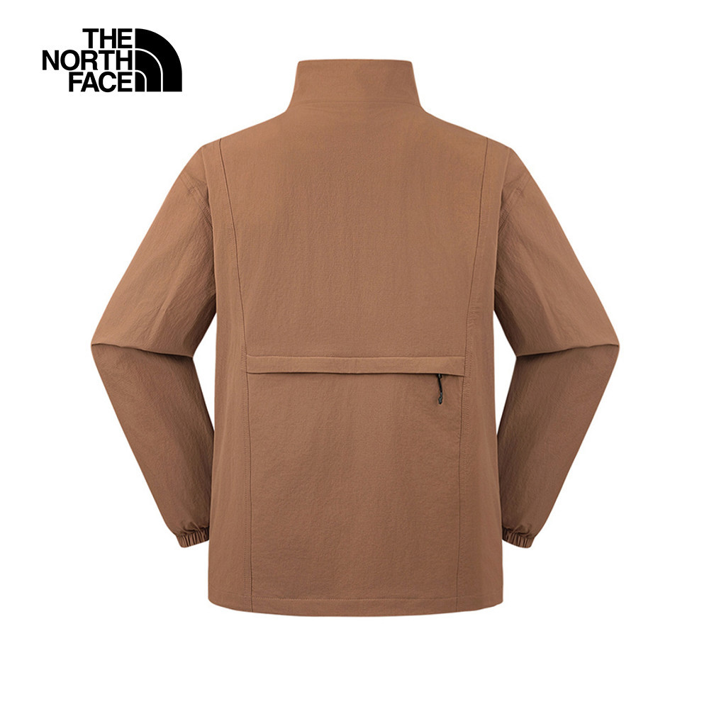 【10/25 00點週末限定】The North Face北面男款棕色DWR防潑水可打包防風外套｜8DGE6IH