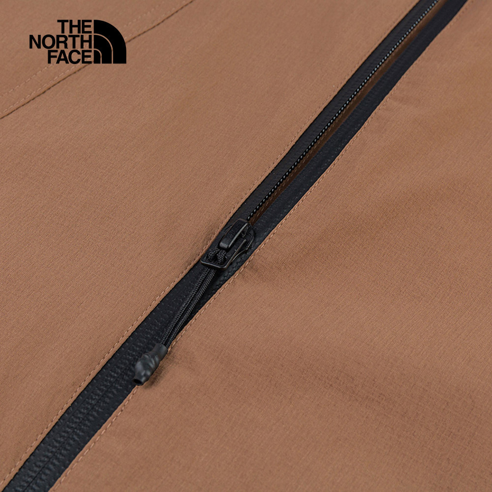 【10/25 00點週末限定】The North Face北面男款棕色DWR防潑水可打包防風外套｜8DGE6IH