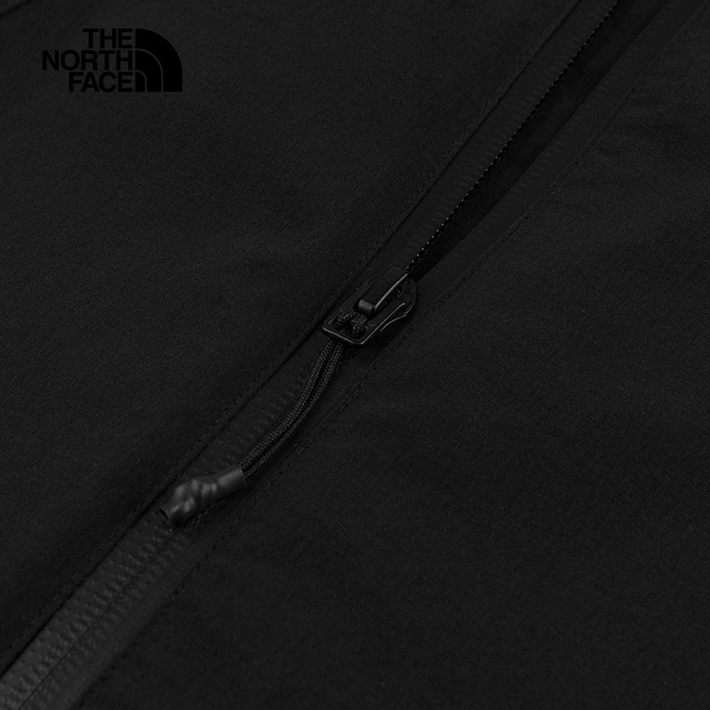 The North Face北面女款黑色DWR防潑水可打包防風外套｜8DGRJK3