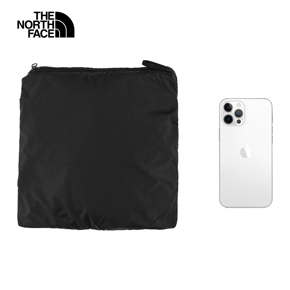 The North Face北面女款黑色DWR防潑水可打包防風外套｜8DGRJK3