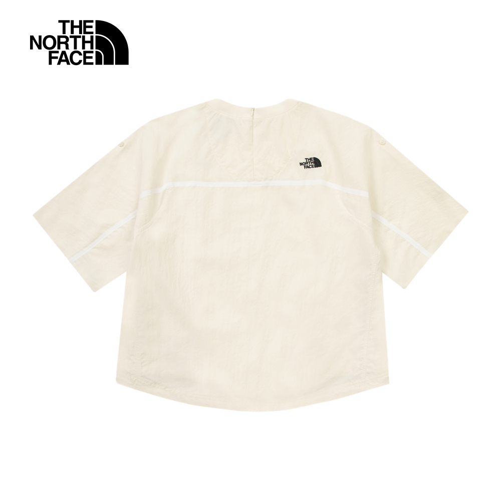 UE女款米白色舒適透氣短袖T恤｜8CJ8QLI