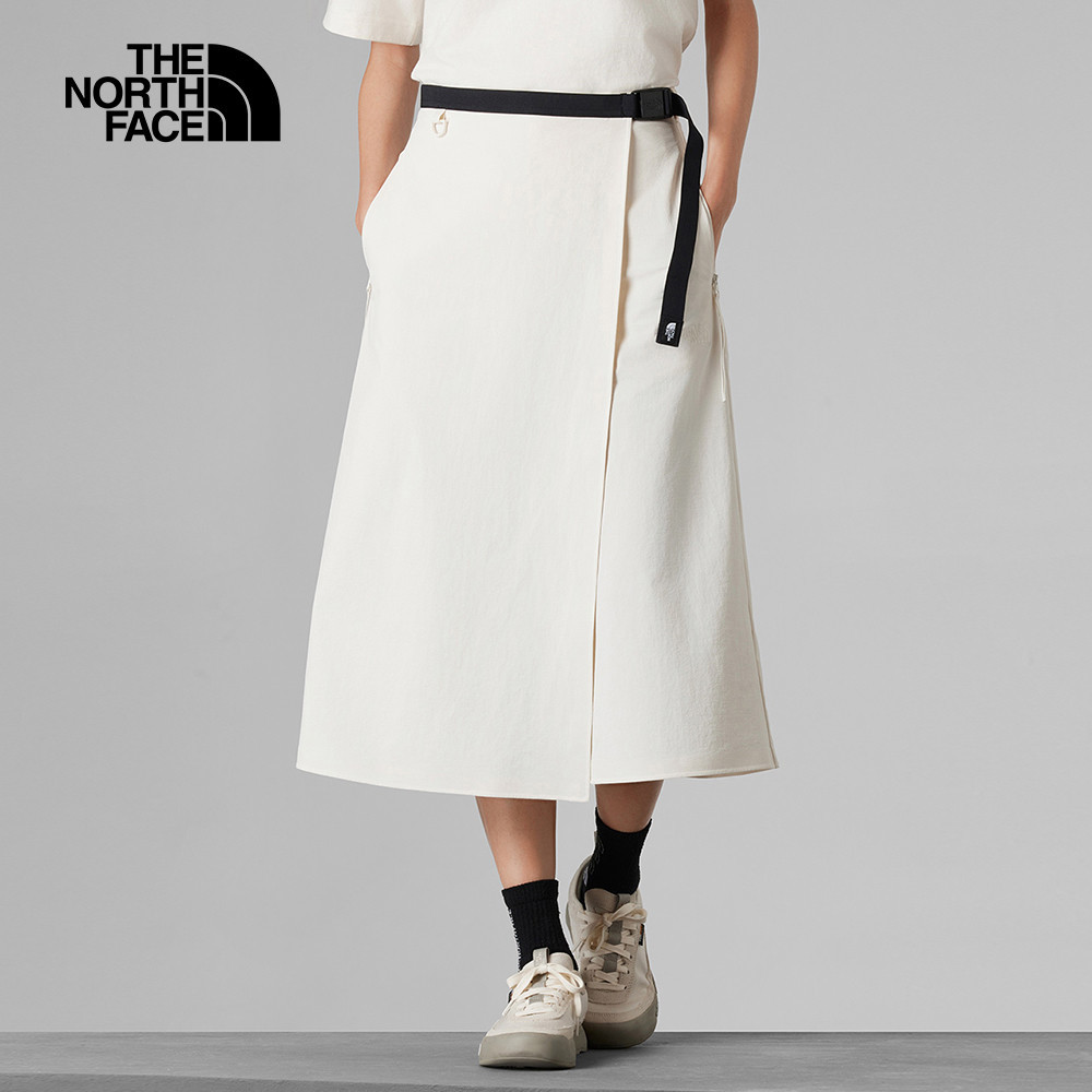 UE女款米白色DWR防潑水休閒長褲｜8CJ9QLI