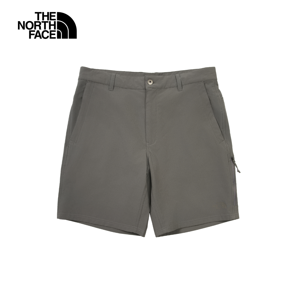 The North Face北面男款灰色舒適透氣休閒短褲｜8EYD0UZ