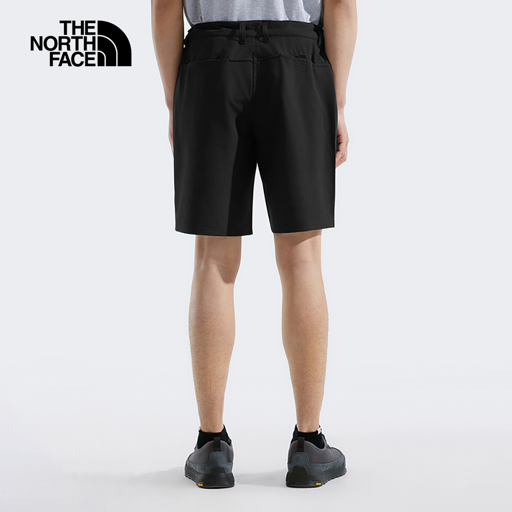 The North Face北面男款黑色舒適透氣休閒短褲｜8EYD4H0