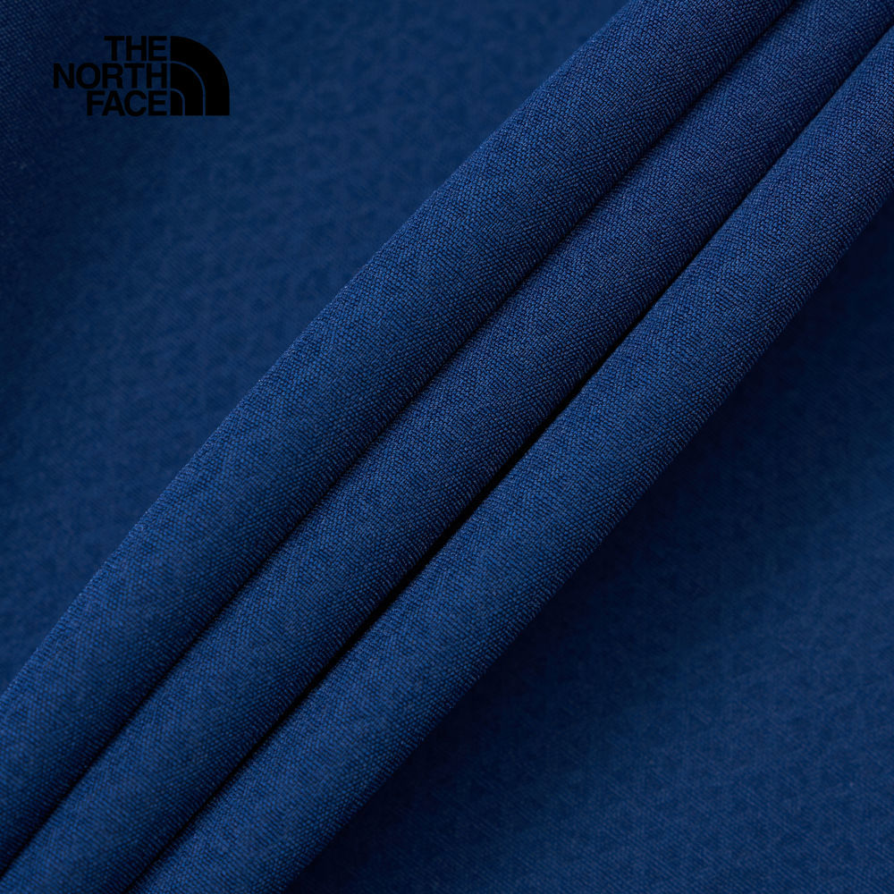 The North Face北面男款藍色舒適透氣休閒短褲｜8EYDD1R