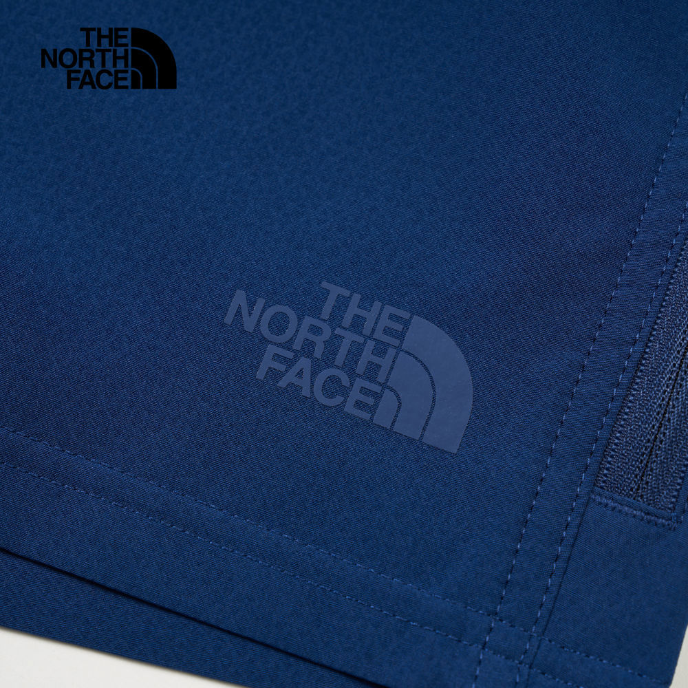 The North Face北面男款藍色舒適透氣休閒短褲｜8EYDD1R