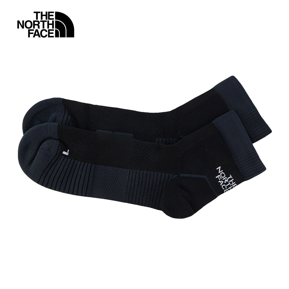 The North Face北面男女款黑色舒適透氣襪子｜882EJK3