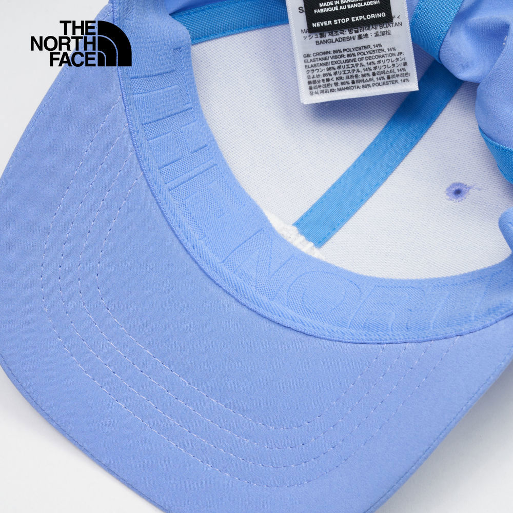 The North Face北面男女款藍色吸濕排汗運動帽｜8A270YI