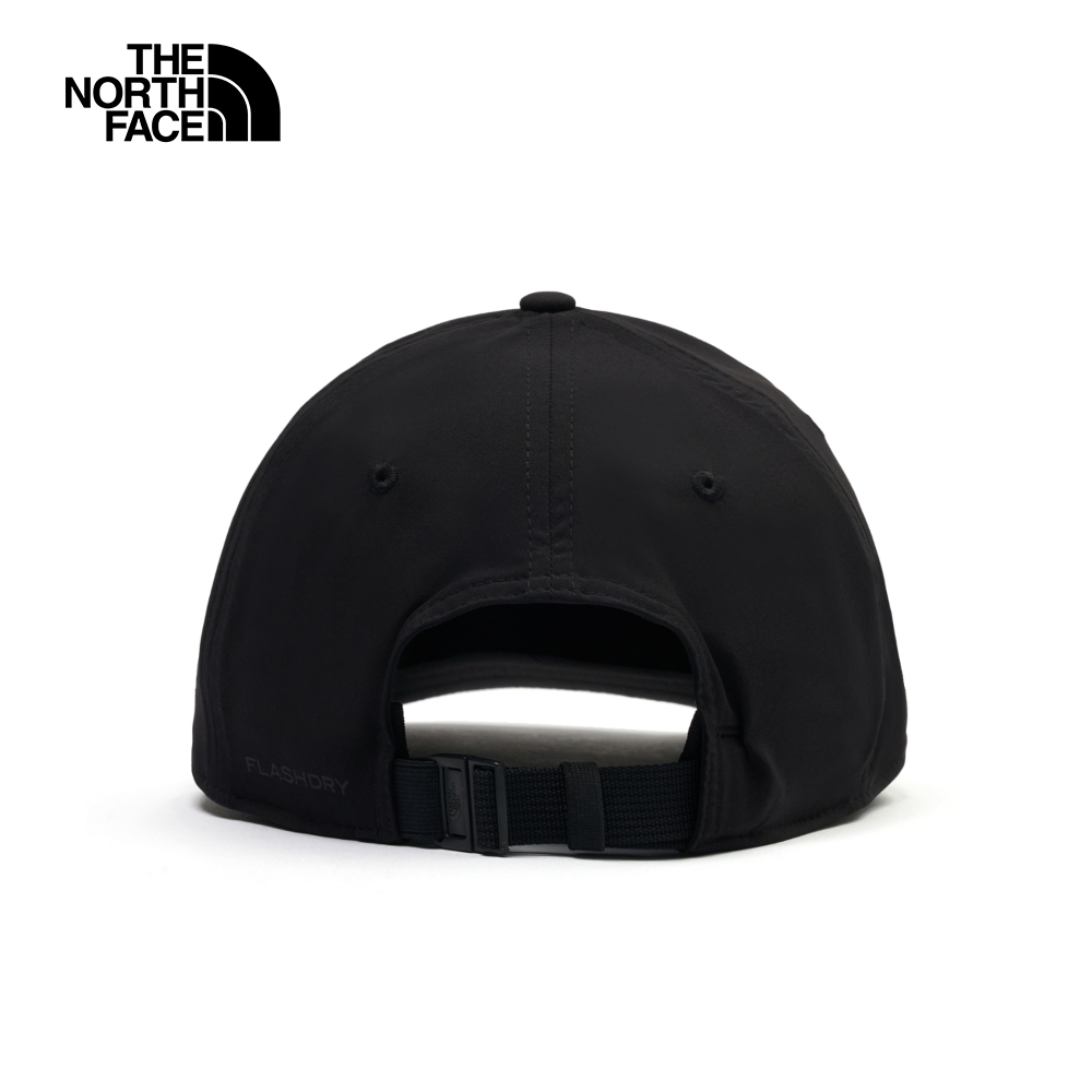 The North Face北面男女款黑色吸濕排汗運動帽｜8A27KX7