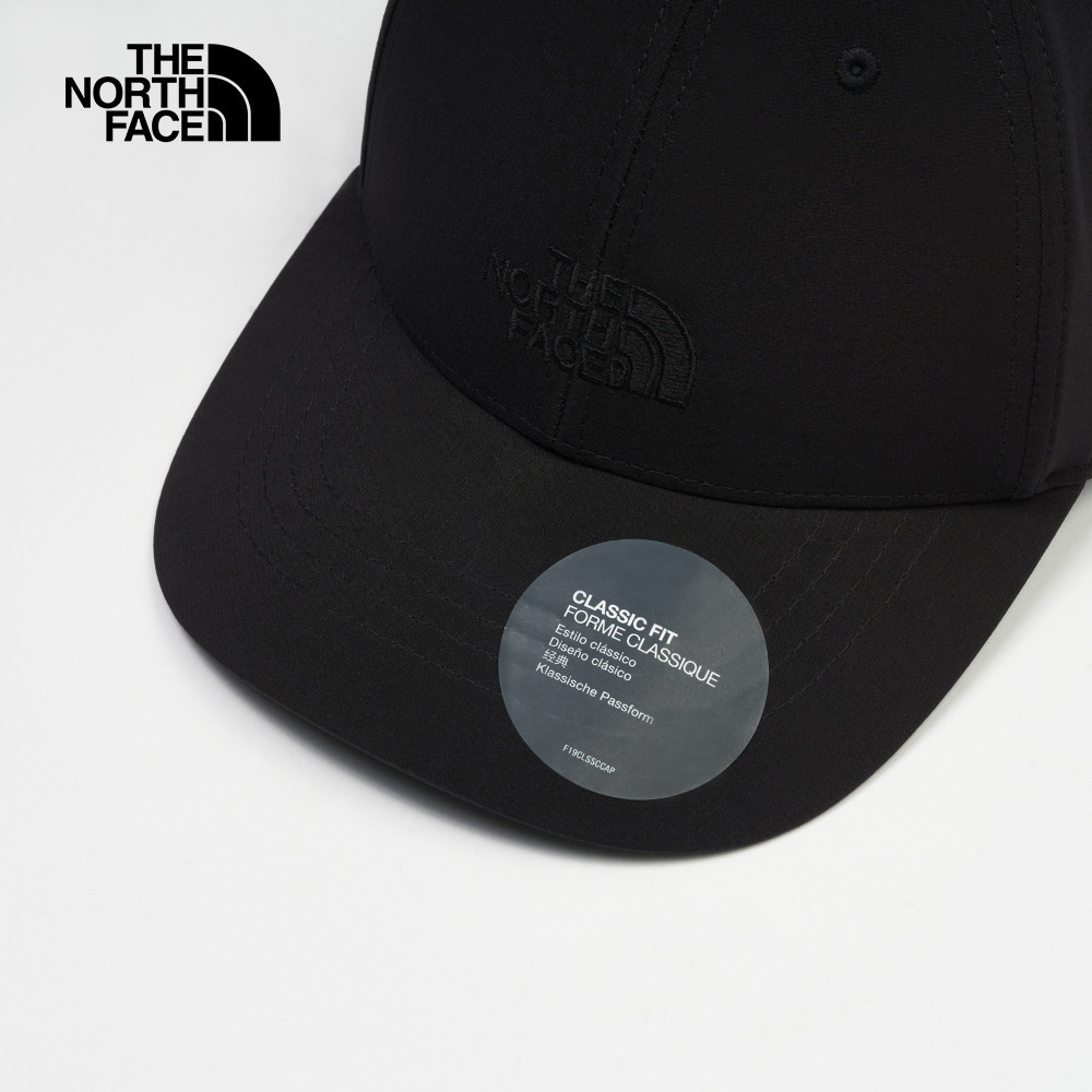The North Face北面男女款黑色吸濕排汗運動帽｜8A27KX7