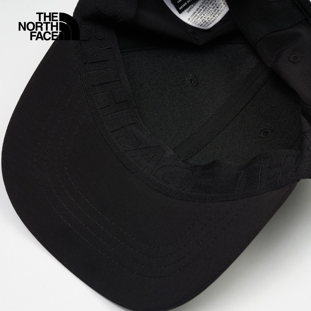The North Face北面男女款黑色吸濕排汗運動帽｜8A27KX7