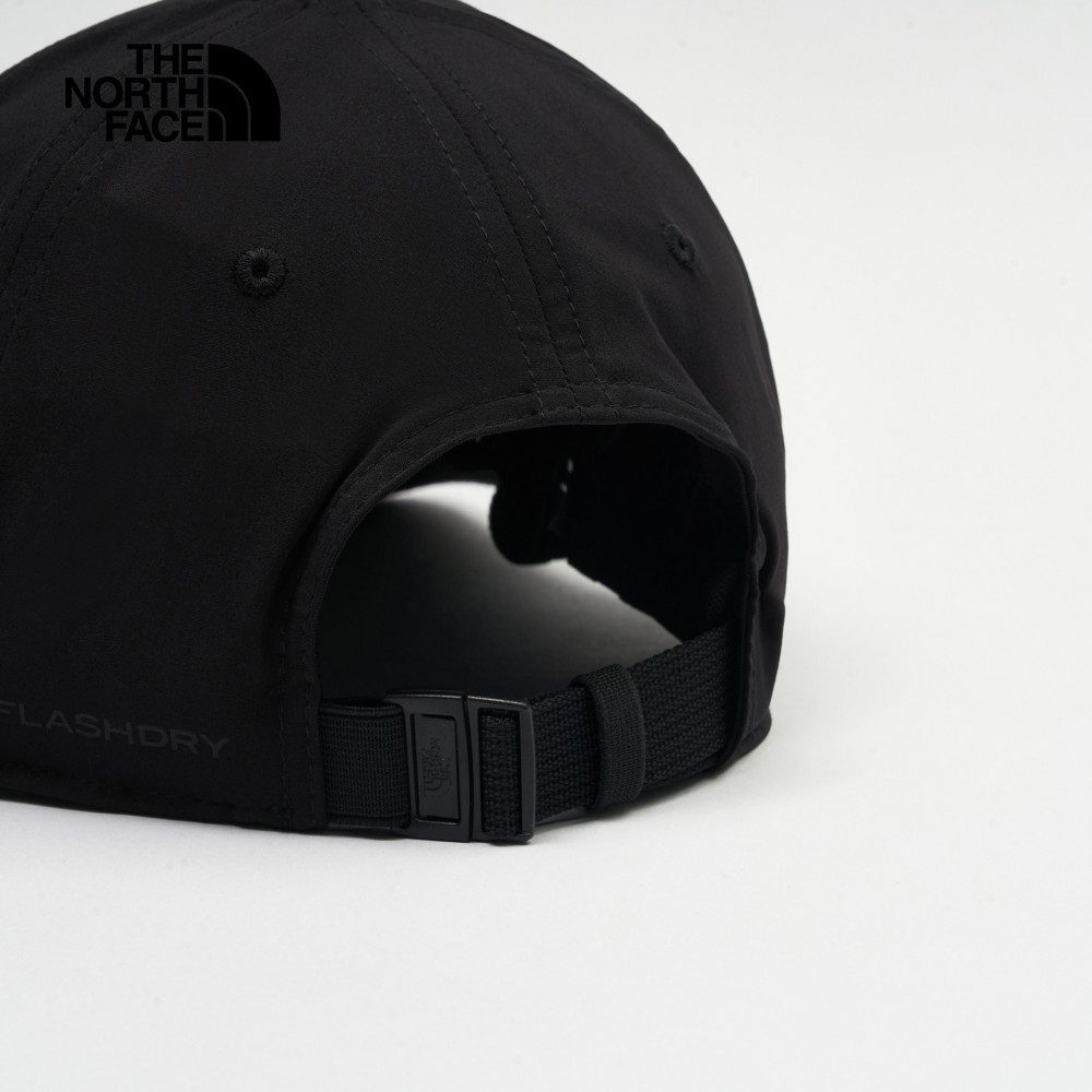 The North Face北面男女款黑色吸濕排汗運動帽｜8A27KX7