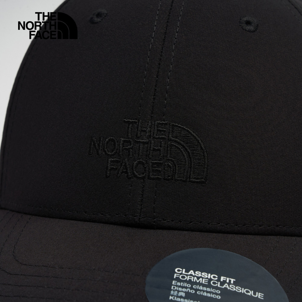 The North Face北面男女款黑色吸濕排汗運動帽｜8A27KX7