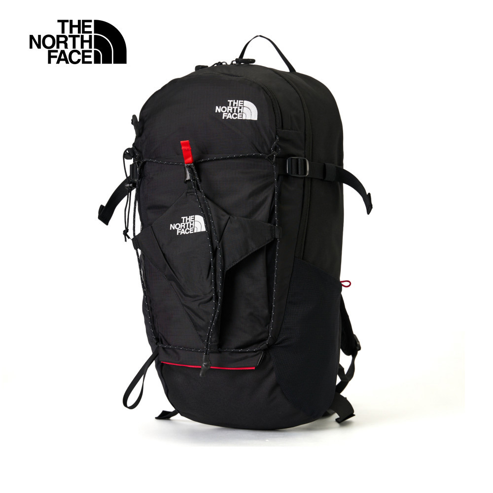 The North Face北面男女款黑色DWR防潑水大容量休閒後背包｜8BKFKX7