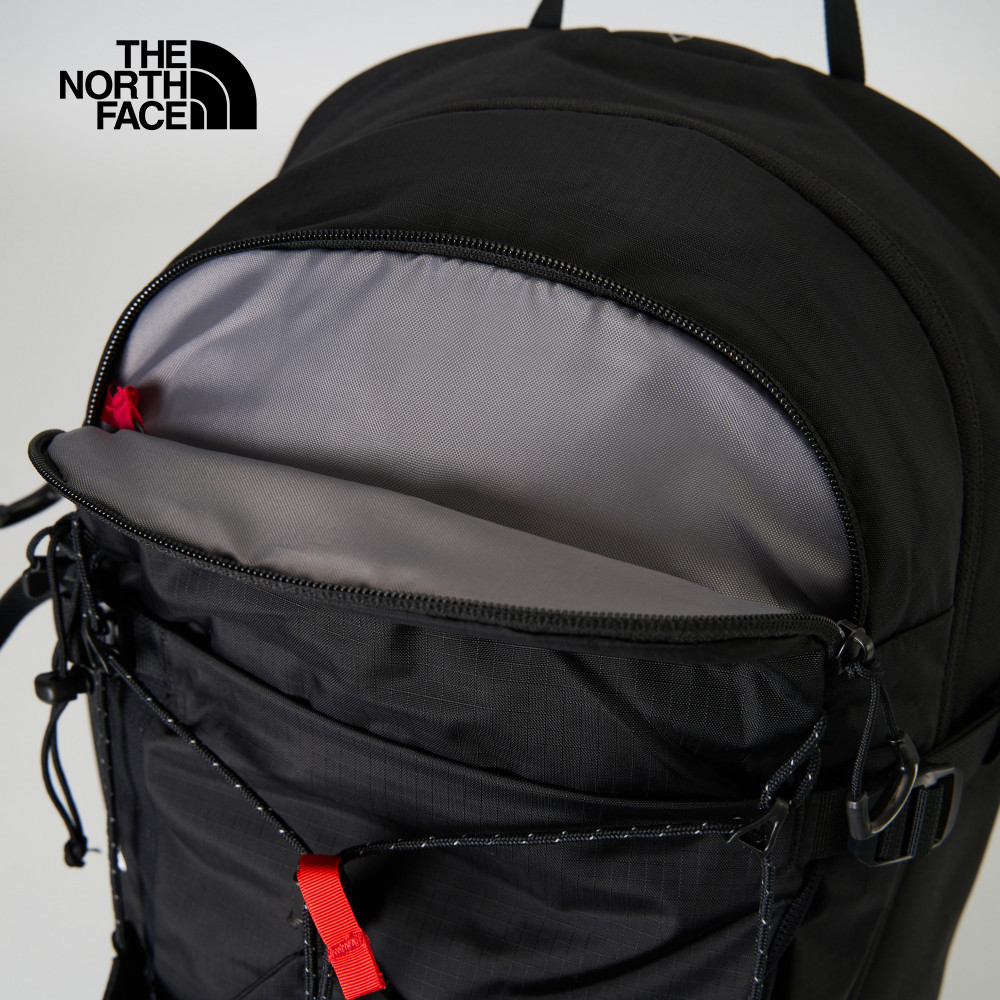 The North Face北面男女款黑色DWR防潑水大容量休閒後背包｜8BKFKX7