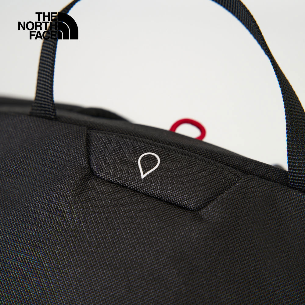 The North Face北面男女款黑色DWR防潑水大容量休閒後背包｜8BKFKX7