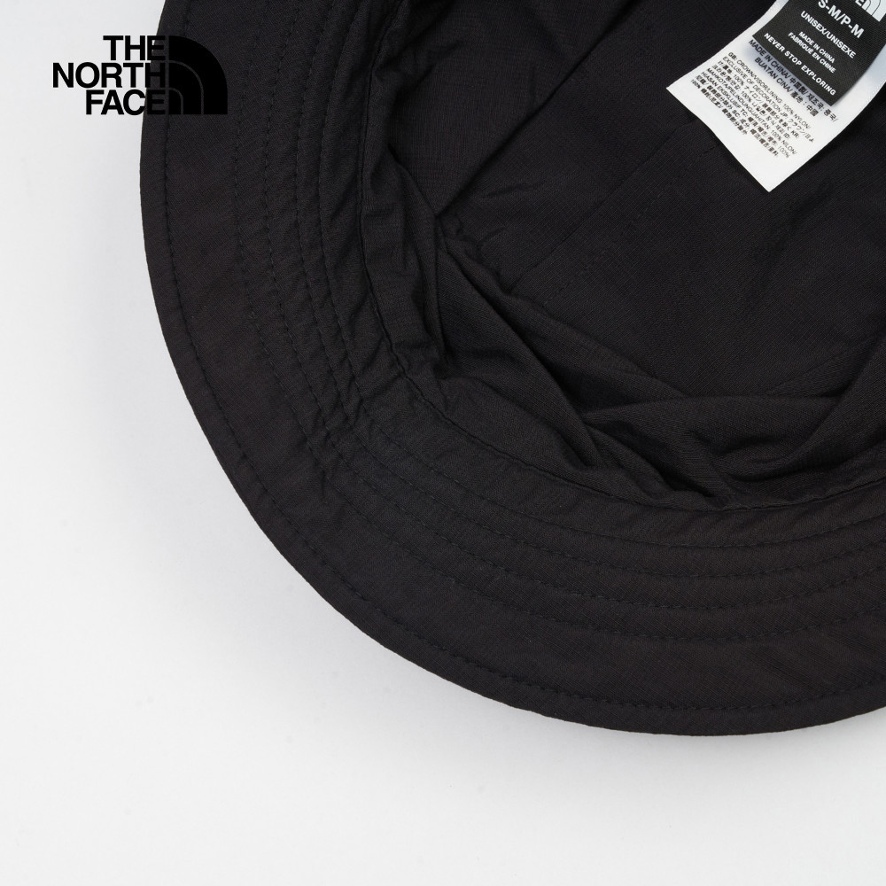 The North Face北面男女款黑色UPF防曬漁夫帽｜8DH1KX7