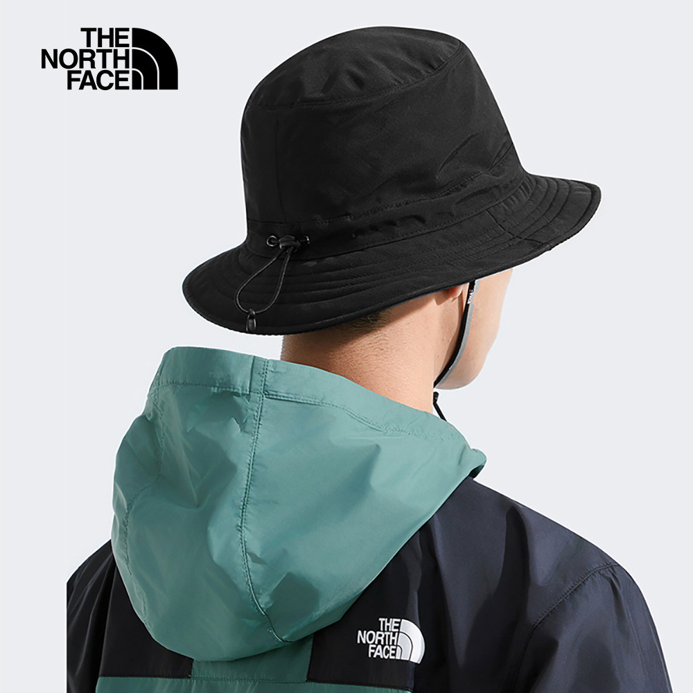 The North Face北面男女款黑色UPF防曬漁夫帽｜8DH1KX7