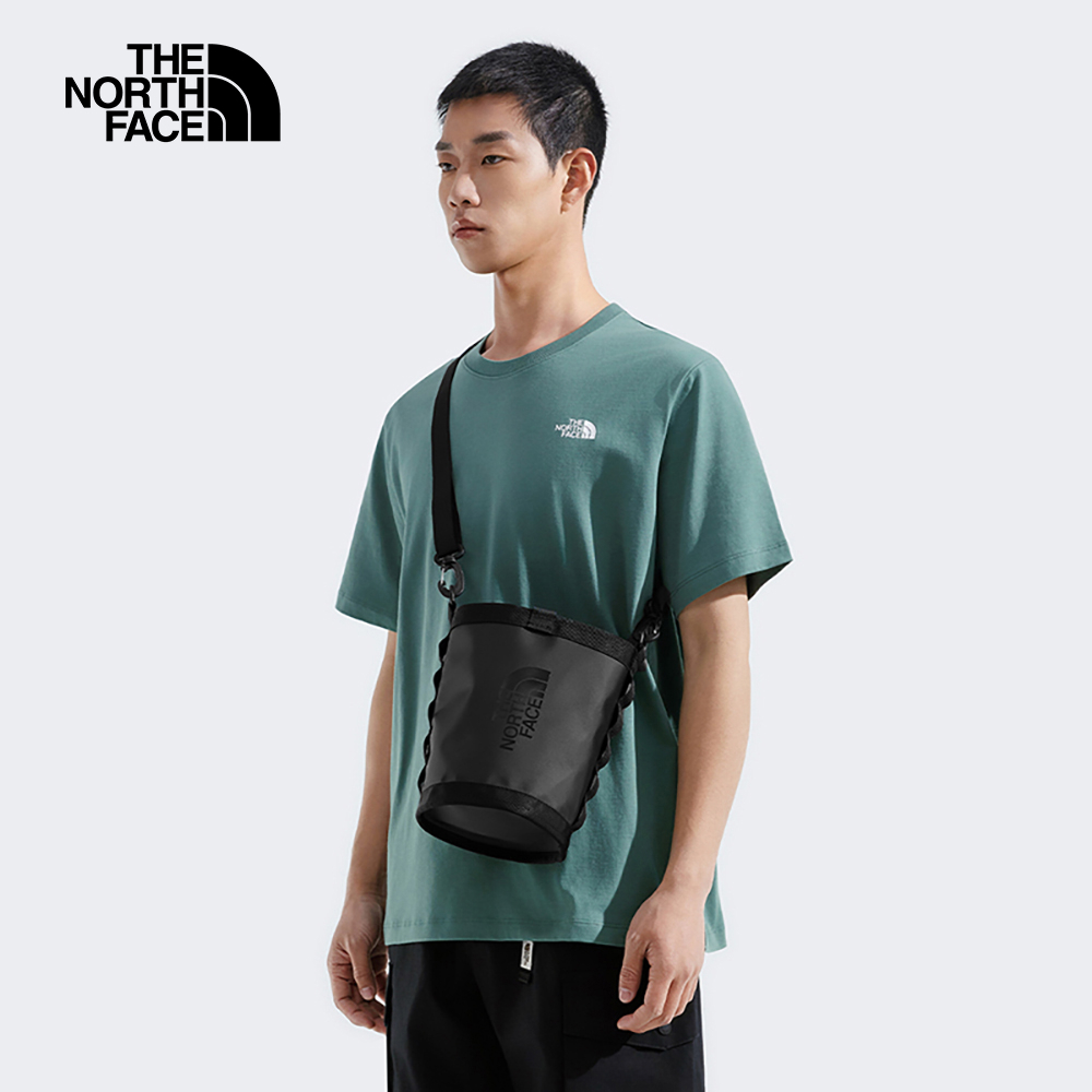 The North Face北面男女款黑色背提兩用休閒單肩包｜8DJPKX7