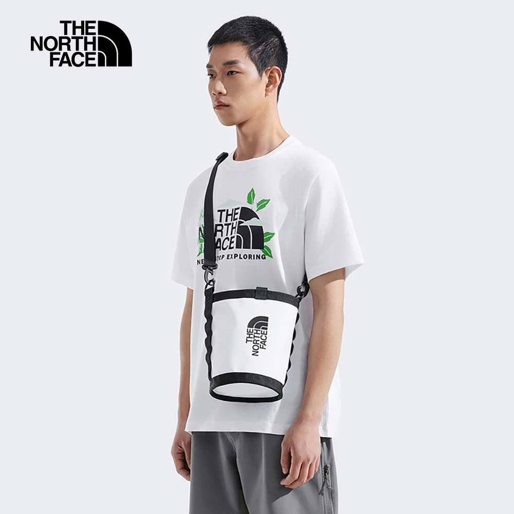 The North Face北面男女款黑白拼接背提兩用休閒單肩包｜8DJPLA9