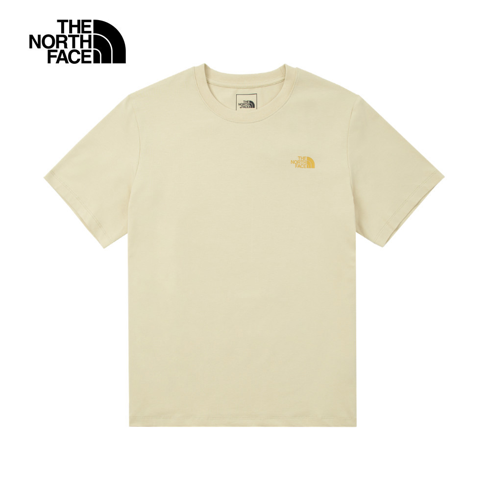 The North Face北面男款米色吸濕排汗短袖T恤｜8D7B3X4