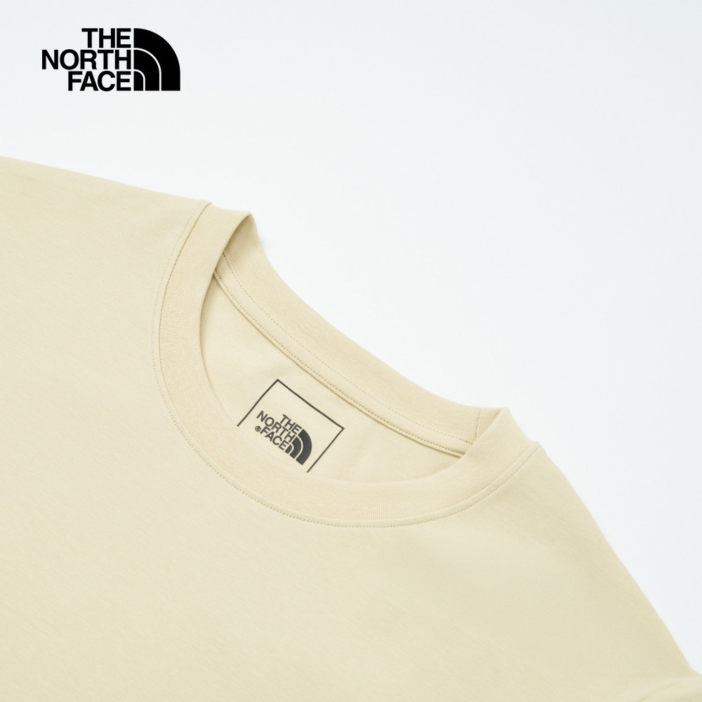 The North Face北面男款米色吸濕排汗短袖T恤｜8D7B3X4