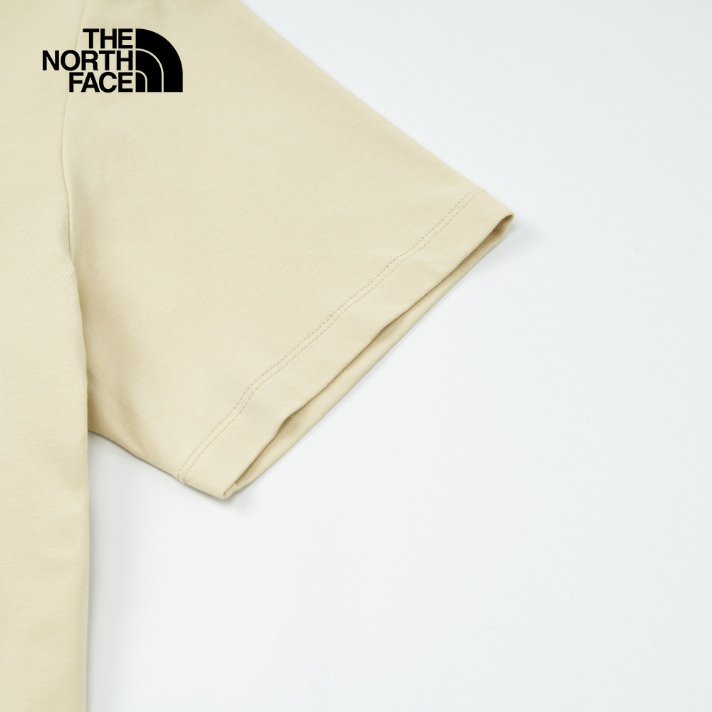 The North Face北面男款米色吸濕排汗短袖T恤｜8D7B3X4