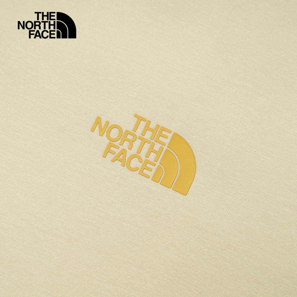 The North Face北面男款米色吸濕排汗短袖T恤｜8D7B3X4