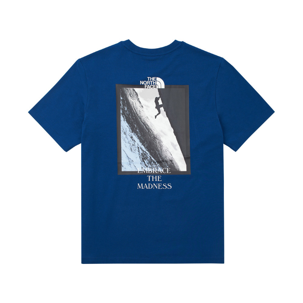 【10/26 12點限時搶購】The North Face北面男款藍色吸濕排汗短袖T恤｜8D7BD1R