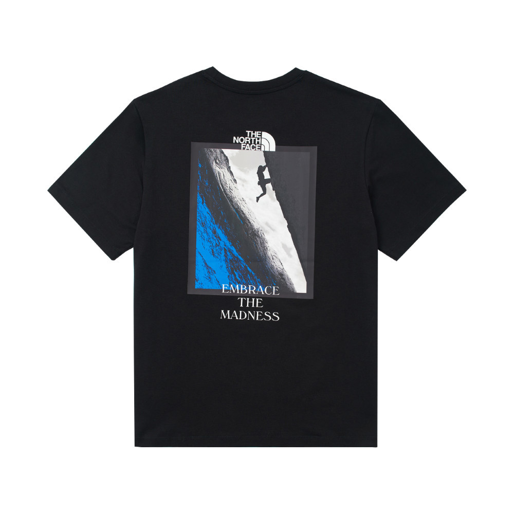 The North Face北面男款黑色吸濕排汗短袖T恤｜8D7BJK3