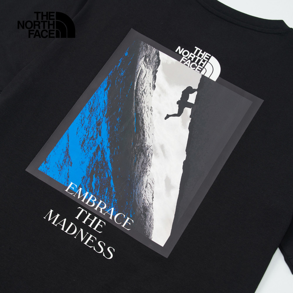 The North Face北面男款黑色吸濕排汗短袖T恤｜8D7BJK3