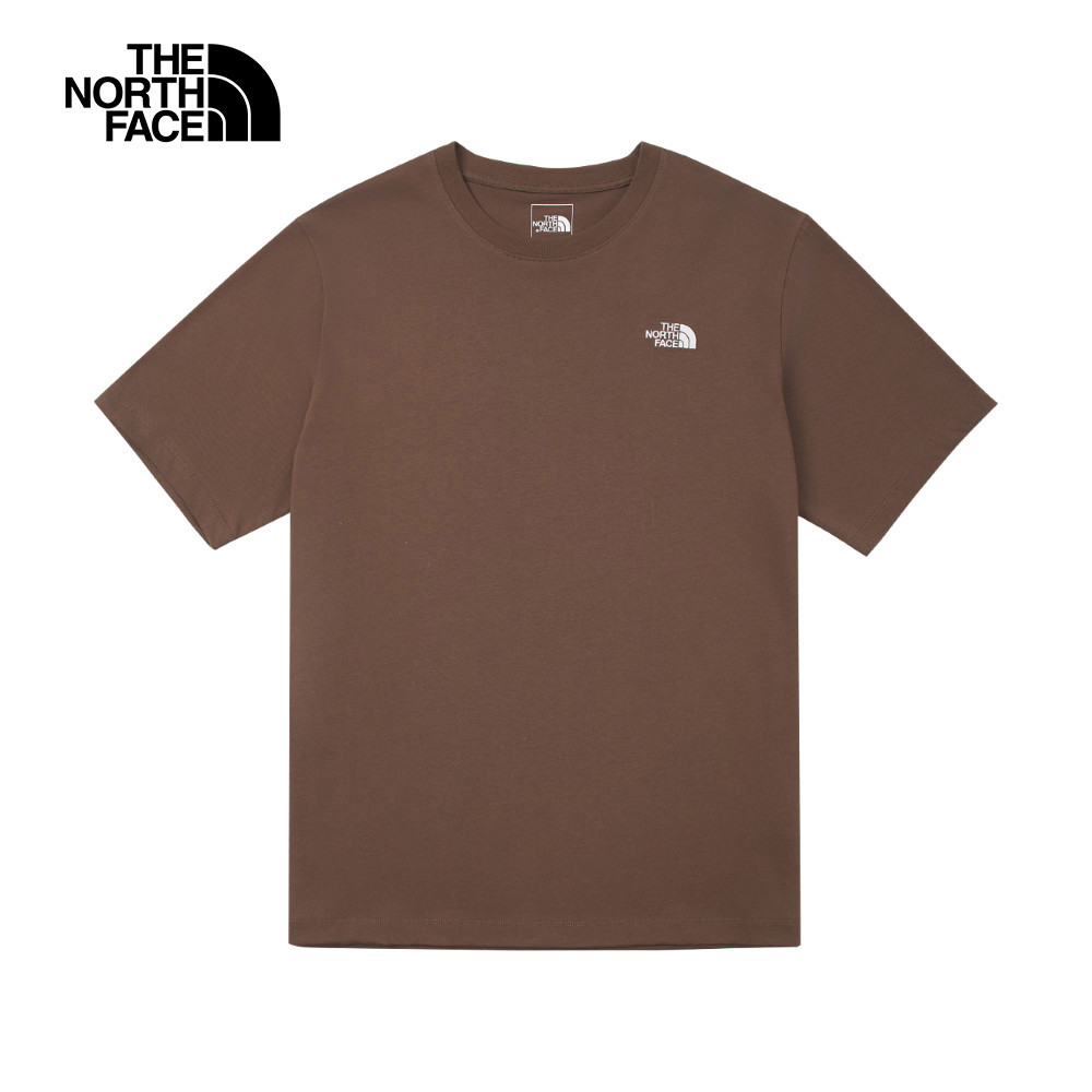 【10/26 12點限時搶購】The North Face北面男女款棕色純棉舒適透氣短袖T恤