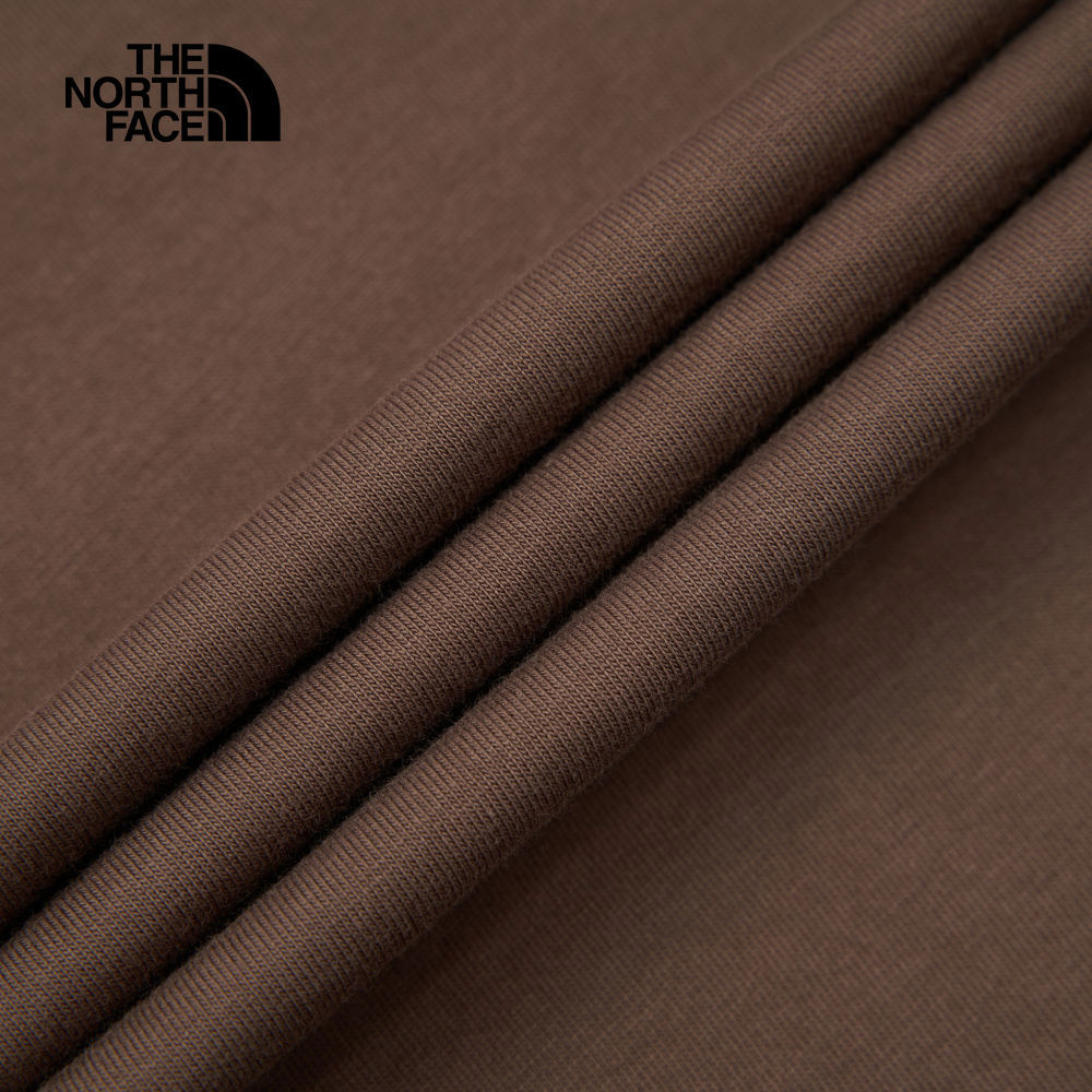 【10/26 12點限時搶購】The North Face北面男女款棕色純棉舒適透氣短袖T恤｜8DEV1OI