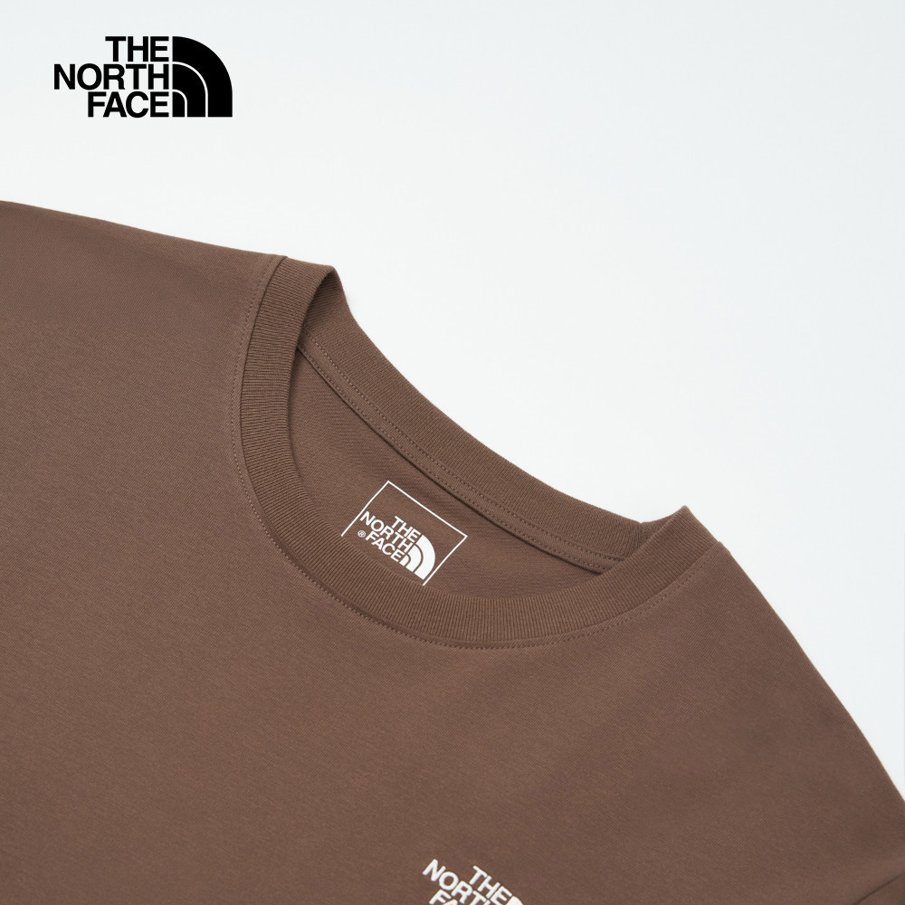 【10/26 12點限時搶購】The North Face北面男女款棕色純棉舒適透氣短袖T恤｜8DEV1OI