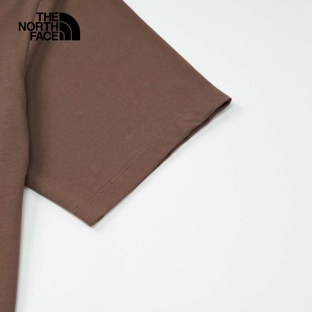 【10/26 12點限時搶購】The North Face北面男女款棕色純棉舒適透氣短袖T恤｜8DEV1OI