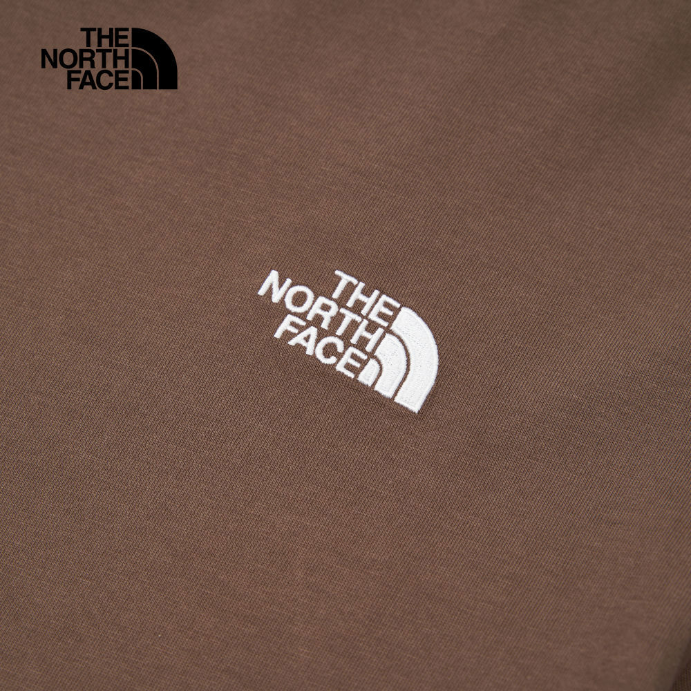 【10/26 12點限時搶購】The North Face北面男女款棕色純棉舒適透氣短袖T恤｜8DEV1OI