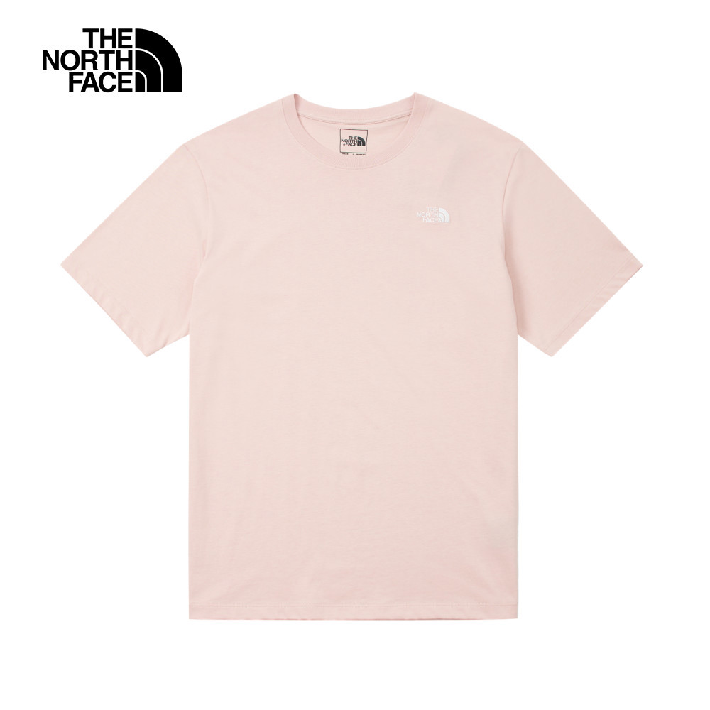 【10/24 12點週末限定】The North Face北面男女款粉色純棉舒適透氣短袖T恤