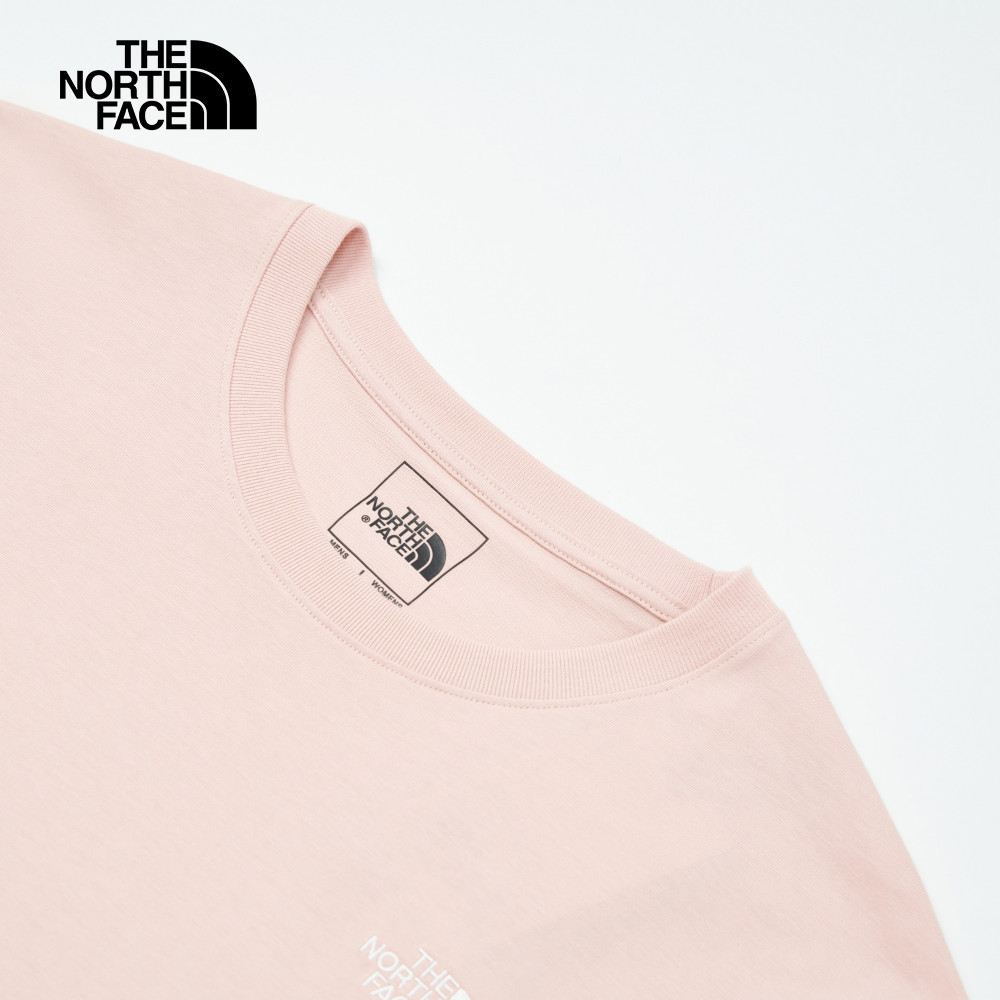 【10/24 12點週末限定】The North Face北面男女款粉色純棉舒適透氣短袖T恤｜8DEVLK6