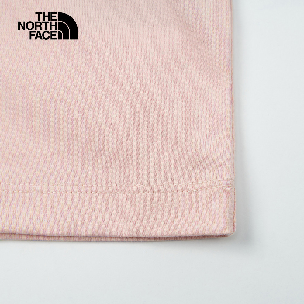 【10/24 12點週末限定】The North Face北面男女款粉色純棉舒適透氣短袖T恤｜8DEVLK6